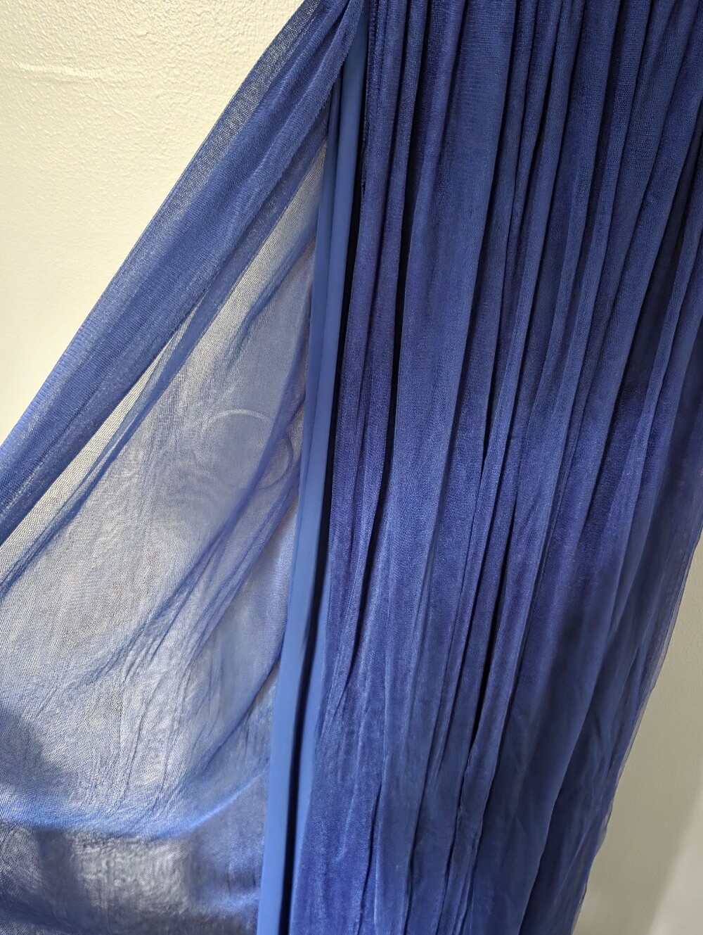 Chiara Boni La Petite Robe Women's Blue Formal Gown 3/4 sleeves Sz 40 = Sz 4 - Picture 7 of 14